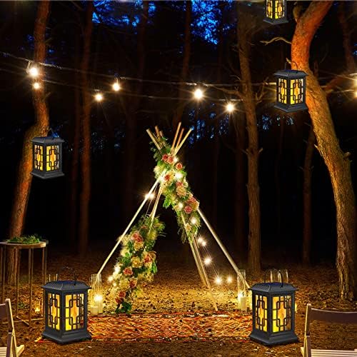 Solar Lanterns Outdoor Waterproof, Hanging Solar Lights 4 Pack - Image 6