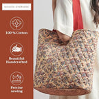Maison d' Hermine Shopping Bags Cotton Quilted Tote Bag with Zipper Pockets - Image 4