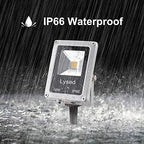 10W Low Voltage Landscape Lights 12V LED Spotlights Outdoor IP66 Waterproof Garden Lights,3000K Warm White Light Lawn Floodlight Stakes(6 Pack) - Image 3
