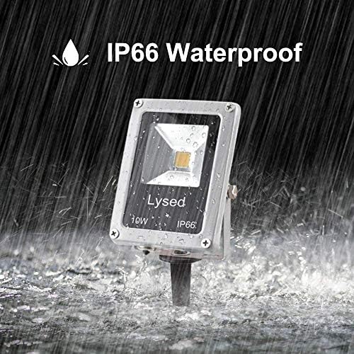 10W Low Voltage Landscape Lights 12V LED Spotlights Outdoor IP66 Waterproof Garden Lights,3000K Warm White Light Lawn Floodlight Stakes(6 Pack) - Image 3