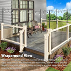 Beizelte 6 Pack 5Ft String Light Poles,Outside String Lights,Outdoor Light Poles,Metal Poles Stand for Patio,Backyard,Deck - Image 5