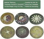 Kunovo Glowing Stepping Stone for Garden, Eco-Friendly Resinous Pavers for Flower Bed Path Walkway Decorative, Dimensional Retro Element Yard Lawn Décor (Size : 1 Pack), 58741 - Image 6