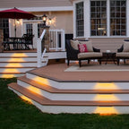 12 Inch Retaining Wall Lights,7W LED Hardscape Lighting,280LM 2700K-5000K 5CCT Outdoor Step Lights,IP65 Waterproof 12V-24V Low Voltage Landscape Lights For Patio Walls Stairs,90CRI Connectors - Image 4