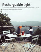 KDG 2 Pack Cordless Orange Table Lamps, Rechargeable Portable LED Desk Lamp - Image 2