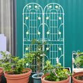 Garden Trellis for Climbing Plants Outdoor, 2-Pack 86" Metal Rustproof by Unknown