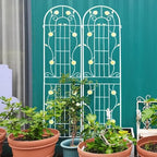 Garden Trellis for Climbing Plants Outdoor, 2-Pack 86" Metal Rustproof by Unknown