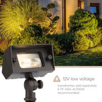 Amped Landscape Lighting 12V Flood Wall Wash Light with G4 Socket in Bronze Powder Coated Aluminum - Image 3