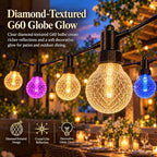 BBG Color Changing Outdoor String Lights, Waterproof LED Patio Lights, 50ft - Image 2
