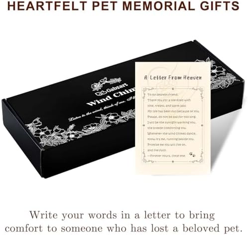 Dog Memorial Gifts for Loss of Dog, 34" Pet Memorial Wind Chimes - Image 7