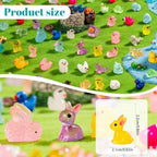 300pcs Mini Resin Animals Many Styles Variety Tiny Animals Figures Miniature Little Small Animal Figurines Bulk for Micro Fairy Garden Landscape Accessories Hide Crafts Decor Aquarium - Image 3