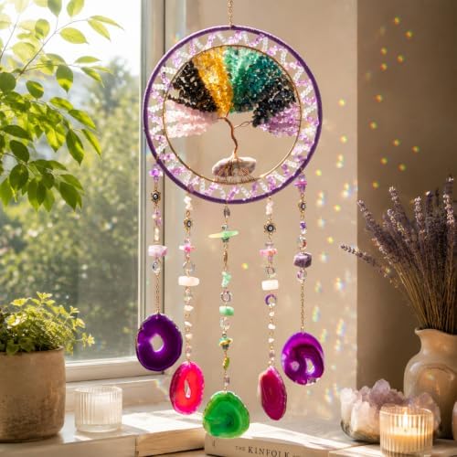 Rainbow Sun Catcher Large Chakra Crystal Suncatchers for Window Hanging - Image 6