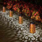 4 Pack Solar Hanging Lanterns Outdoor by MOLEBIT
