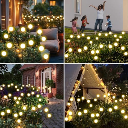 Solar Garden Lights Outdoor Waterproof, Swaying Firefly Light, Garden Decor - Image 7