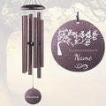 Personalized Memorial Wind Chimes, Custom Large Outdoor Metal Wind Chime, Deep Tone, Customized in Loving Memory, Sympathy Gift After Loss by Astarin