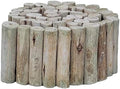 Forever Bamboo Natural Eucalyptus Wood Solid Log for Landscaping Edging Lawn Garden Fence Borders 72 in L x 6 in H x 1.25 in D by FOREVERBAMBOO