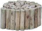 Forever Bamboo Natural Eucalyptus Wood Solid Log for Landscaping Edging Lawn Garden Fence Borders 72 in L x 6 in H x 1.25 in D by FOREVERBAMBOO