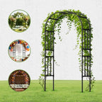 Square Tube Metal Garden Arch Trellis for Climbing Plants,4.9x7.9FT - Image 5