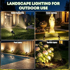 6 Pack Low Voltage Landscape Lighting, LED Garden Spotlights - Image 7