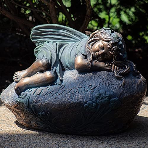 Large Magnesium Fairy Statues for Outdoor Use (Sleeping Fairy "Ivy") - Image 6