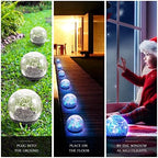 Honoson 4 Pcs Decorative Solar Globe Lights Outdoor Waterproof, 3.9 Inch - Image 6