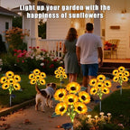 Solar Sunflower Lights 6 Pack 36 Flowers Gift for Mom - Image 4