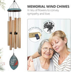 ASTARIN Custom Cardinal Memorial Wind Chimes, 35" Sympathy Gifts Wind Chime for Loss of Mom Dad Sister Son, Personalized Name Date Bereavement Condolence Gift for Outside, Produced in Texas - Image 2