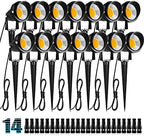 ZUCKEO 10W Low Voltage Landscape Lights LED Landscape Lighting with Connectors, 12V Outdoor Spotlights Yard Garden Pathway Lights, 1000LM Waterproof Warm White Light (14 Pack) by ZUCKEO