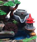 LED Calming Tabletop Fountain with Rockery, Portable Resin Atomizing Waterfall, Fountain Water Table Decor for Office Home Bedroom Decorative - Image 4