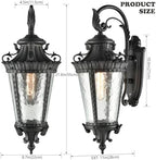 SAMTEEN Black Outdoor Wall Light Fixtures - Image 6