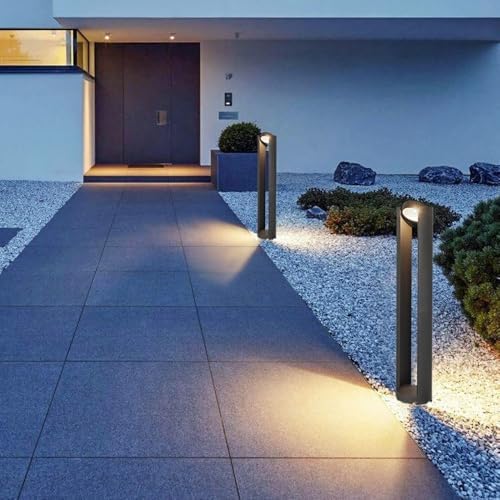 Modern Aluminum IP65 - Waterproof Landscape Path Lights with Warm - Light Hollow Bollard for Courtyard, Balcony and Front Door - Wired Garden Pathway Lighting Fixtures - Image 4