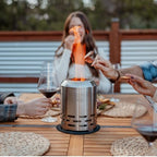 Sylvesta XL Tabletop Fire Pit – Smokeless Firepit 9" with Premium Carry Bag, Fire Pit Mat, Stainless Steel Lid, Removable Ash Tray, Fire Poker – Portable Fire Pit for Camping, Outdoor, Home & Patio - Image 3