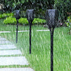 Solar Light 4 Pack Waterproof Flickering Flames Torches Lights Outdoor Landscape Decoration Lighting Solar Spotlights Security Torch Light for Garden Patio Yard Driveway (4Pack, Upgrade 33LED) - Image 7
