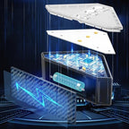 ROSHWEY Solar Stair Lights Outdoor Waterproof, 12 Pack Solar Powered Step Lights for Outside, Triangle Deck Step Light, Outdoor Decor Lighting for Front Porch, Backyard, Patio, Cool White - Image 3
