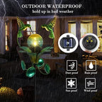 Decorative Solar Outdoor Light, Hummingbird Glass Globe Stake for Lawn Yard - Image 3