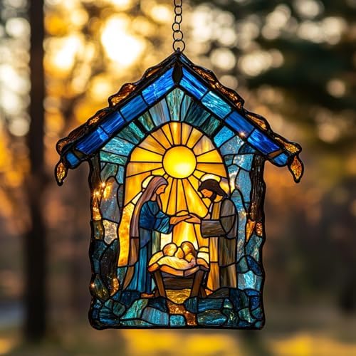 Nativity Scene Acrylic Suncatcher by AVAGAN