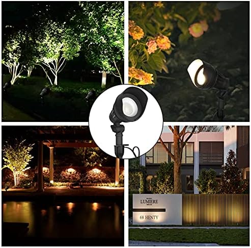 DEWENWILS LED Low Voltage Landscape Lights, 12V Aluminum Outdoor Spotlight - Image 6