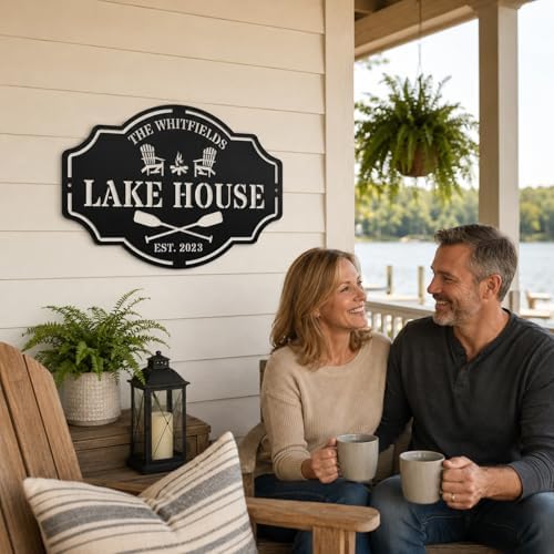 Custom Lake House Welcome Sign,Personalized Metal Lake House Signs,Lake House Decor,Personalized Metal Sign,Custom Outdoor Decor - Image 3