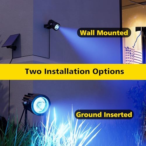T-SUN 2-in-1 RGB Solar Spot Lights Outdoor Waterproof, Dusk to Dawn - Image 6