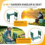 Garden Kneeler and Seat, Foldable Kneeling Stool with Thicker EVA Foam Pad, Heavy Duty Bench with Tool Pouch, Gifts for Outdoor Gardening, Fishing, Green, Arbor Day Gift - Image 7