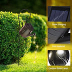 minkissy Solar Watering Can Lantern Solar Outdoor Garden Lights Decorative Lawn Lamp with Iron Art Black Watering Can for Patio Yard Pathway Lighting - Image 4