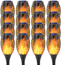 Solar Flame Lights Outdoor, Flickering Flame Effect Waterproof LED Torch Lights for Garden Patio Pathway Decoration, 6 Pack, Warm Color, 12 Inches (16) by Unknown