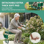 AUROPEAK Garden Kneeler and Seat, 7-Level Adjustable Stool with Handles - Image 5