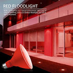 Gonhom PAR38 Flood Lights Outdoor,Dimmable LED Flood Light Bulbs,20W(Equivalent to 200W),E26 Base,Outdoor Porch,Holiday Lighting,LED Flood Light Bulb for Halloween,Christmas,4 Pack Red - Image 7