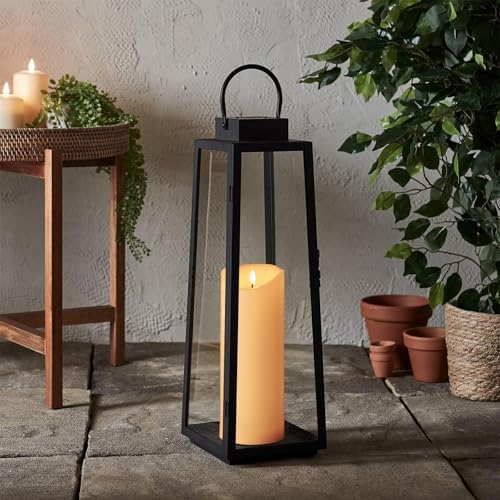 Outdoor Flameless Candles with Remote Waterproof LED Pillar Candle Set of 2 - Image 4