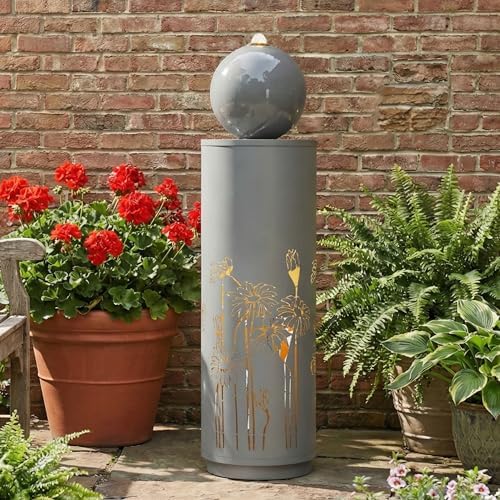 Outdoor Fountains and Waterfalls, Garden Fountain Water Decor with LED - Image 3