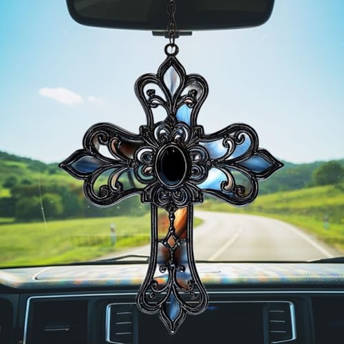 Gothic Cross Acrylic Suncatcher - Image 5