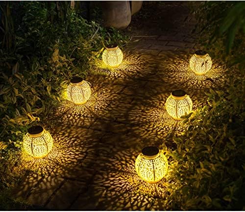 TAKE ME 2 Packs White Solar Lanterns Outdoor Waterproof Garden Laterns Metal Retro Lights for Mothers Gifts Mom Wife Grandma Birthday Gifts (White Set of 2) - Image 6