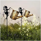 Solar Garden Decorative Watering Can Light – with Waterfall Effect, Christmas/Halloween Outdoor Garden Decoration(1pcs) - Image 7
