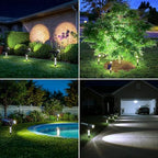 Solar Spot Lights Outdoor Waterproof Spotlights, Cool White 4 Pack - Image 6