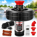 Floating Pond Fountain Aerator, 1HP, 110V, 15000GPH, Black by EIDOWA